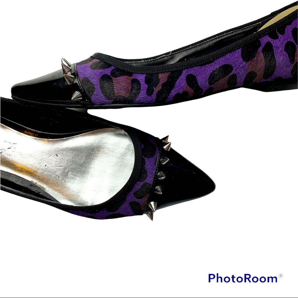 Beverly feldman Spikes California leopard ballet flats